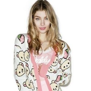 Japan la sanrio collab rilakkuma knit sweater cardigan s